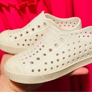 Toddler Native White slip on